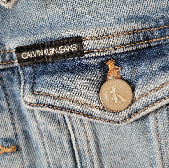 Girls Calvin Klein Jean Jacket - Picture 6 of 6